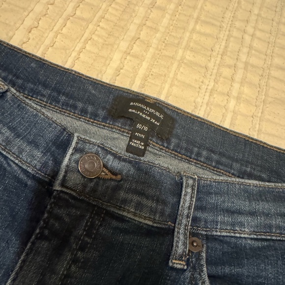 Banana Republic Dark Blue Girlfriend Jeans - Picture 3 of 6